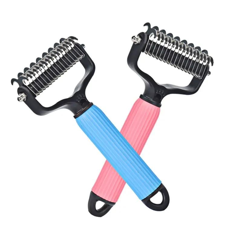 SVOZK® Universal Pet Detangling Comb for Dogs Grooming Tool Double-Sided Stainless Steel for Coat Care & Shedding Removal Easy to Use Essential Grooming