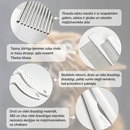 SVOZK® 🔥49％ ATLAIDE-Daudzfunkcionāls mājdzīvnieku kopšanas ķemmju komplekts maziem suņiem