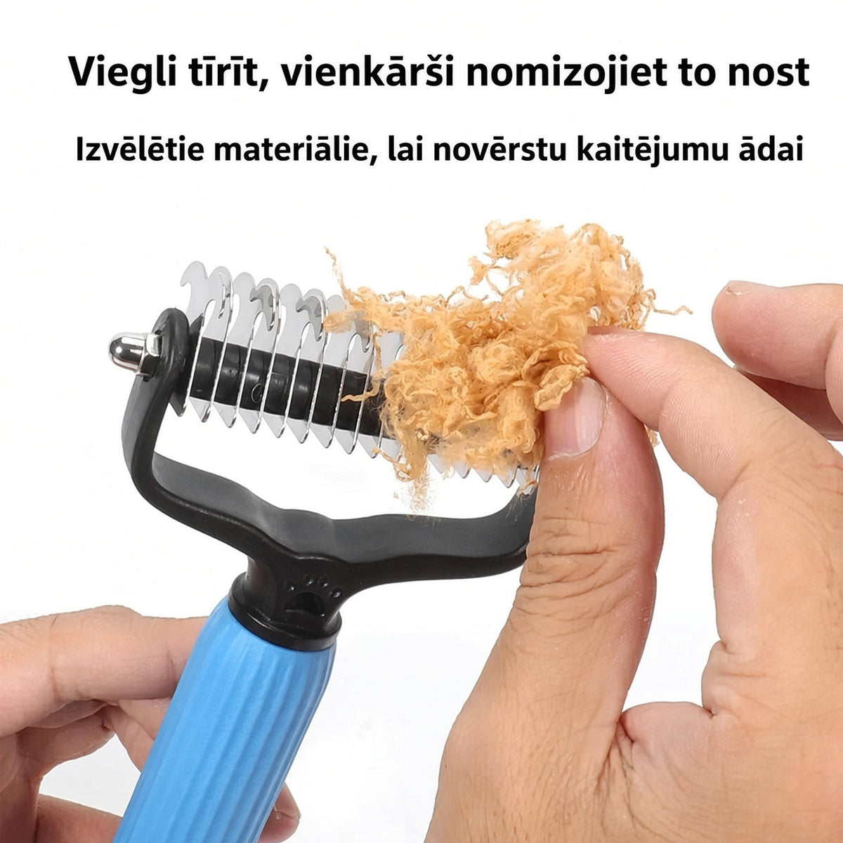 SVOZK® Universal Pet Detangling Comb for Dogs Grooming Tool Double-Sided Stainless Steel for Coat Care & Shedding Removal Easy to Use Essential Grooming