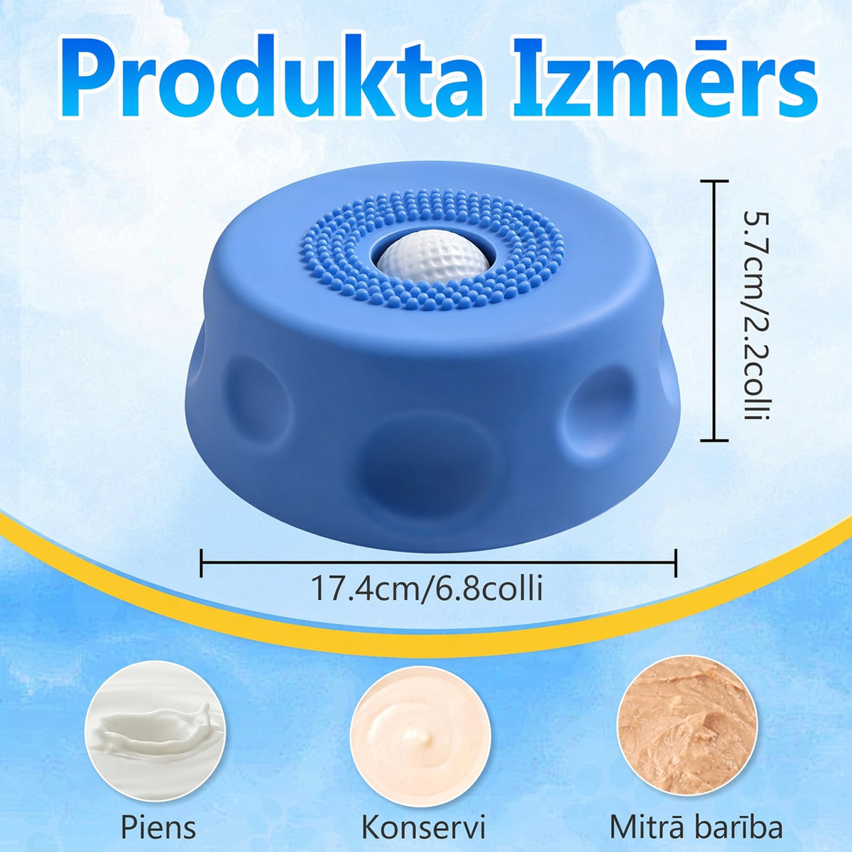 🔥🔥IEY® Lēnas ēdināšanas suņu bļoda ar ritošu bumbiņu-Piemērota lieliem, vidējiem un maziem suņiem.🐕‍🦺